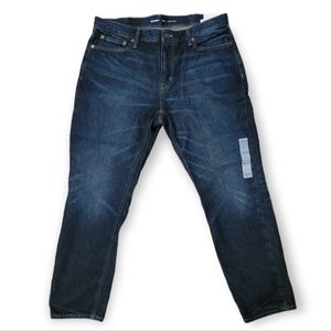 Old Navy Dark Wash Straight Taper Jeans Size 38x30 NWT